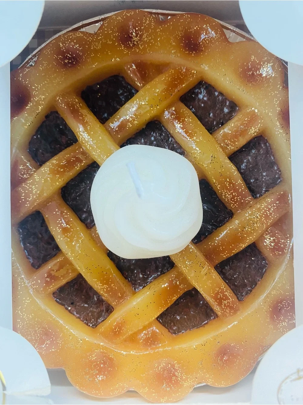 Martha Stewart Home Apple Cinnamon Pie lattice scented Candle 5